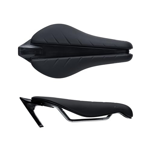 Cycling Bike Saddle - Triathlon & Time Trial Flat Seat with Pressure Relief Channel