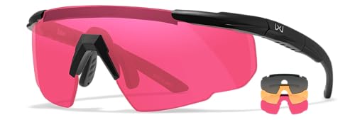 Wiley X Men's Saber Matte Black Sunglasses One Size - UV Protection & Durable Frame
