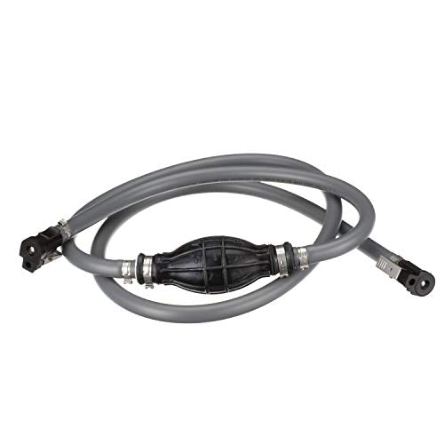 Marine Fuel Line Kit 6 Feet Long 3/8-Inch Diameter with Fittings for Yamaha Engines - Black