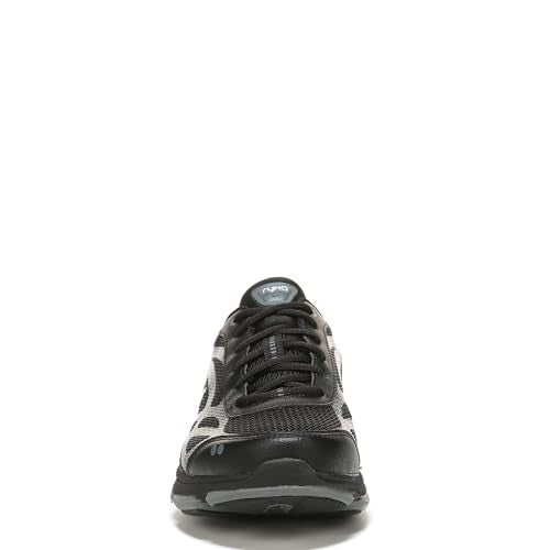 Women's Cross Training Shoes with Cushion & Support - Black/Gray/White, Size 7.5
