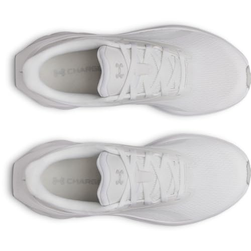 Under Armour Women's Charged+ Ascend Running Shoes - White/White/Halo Gray, Size 8