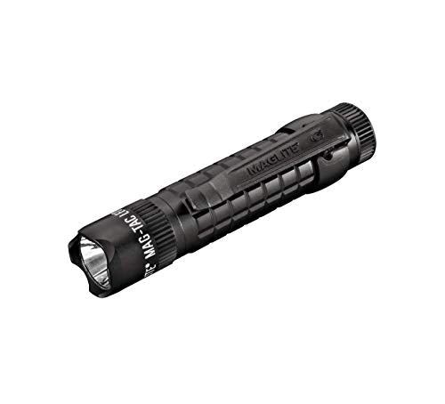 MagLite MAG-TAC 2-Cell CR123 LED Tactical Flashlight Black Crowned Bezel
