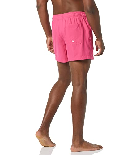Men's 5-Inch & 7-Inch Quick-Dry Swim Trunks - Lightweight & Breathable, Hot Pink, Small