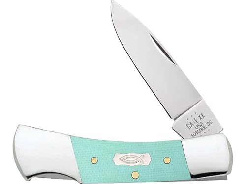 Case Lockback Pocket Knife CA18106 Seafoam Green G10 Handle