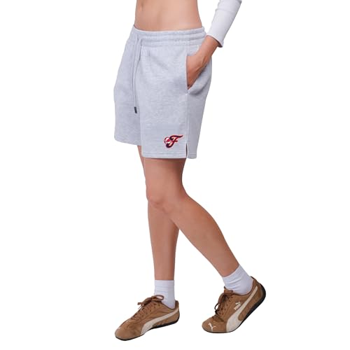 Women's WNBA Official Super Soft Full Court Basketball Shorts - Indiana Fever Medium Heather Gray