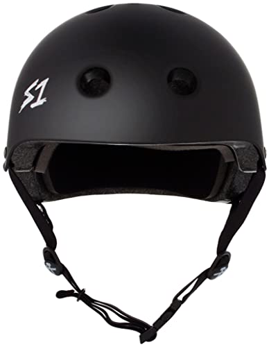 S-ONE Lifer Helmet Black Matte XL 22.5" Skateboard BMX Roller Skating Protective Gear