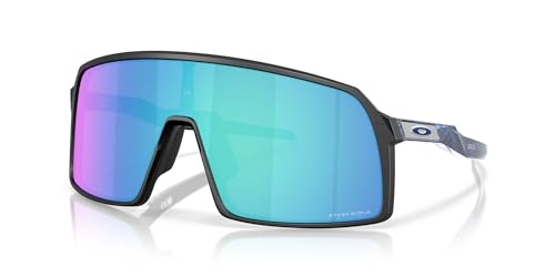 Men's Oakley Sutro Rectangular Sunglasses - Matte Black Prizm Sapphi 37mm