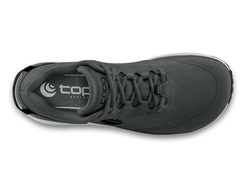Topo Athletic Men's Traverse Hiking & Running Shoes Grey/Charcoal 11 - Cushioned & Durable 5MM Drop