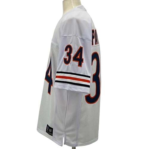 Walter Payton Chicago White Football Jersey Unisex S-5XL Custom Sewn