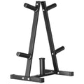 Heavy Duty Olympic Weight Plate Rack for Home Gym Storage