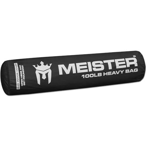 Black 100lb Heavy Bag for Boxing MMA Muay Thai - Meister