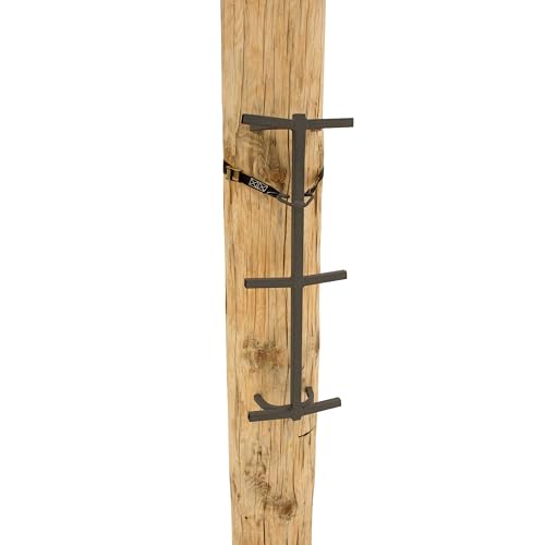 Rivers Edge Big Foot Grip Stick Climbing System 3-Pack, Non-Slip Steel Ladders