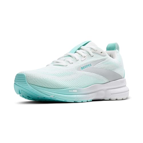 Brooks Women’s Trace 4 Neutral Running Shoe Bright White/Limpet/Oyster Size 9