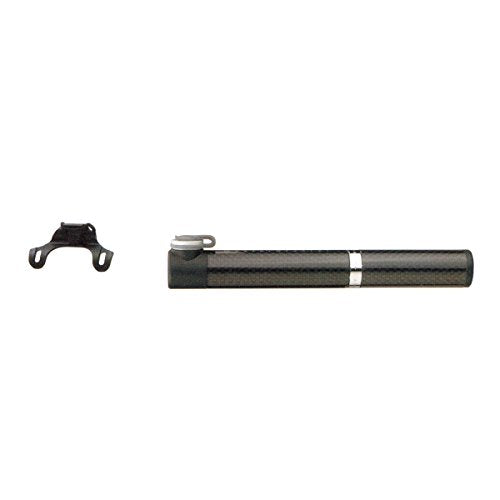 Topeak Micro Rocket CB Mini Bike Pump Black, 160 PSI, Carbon Handle & Barrel