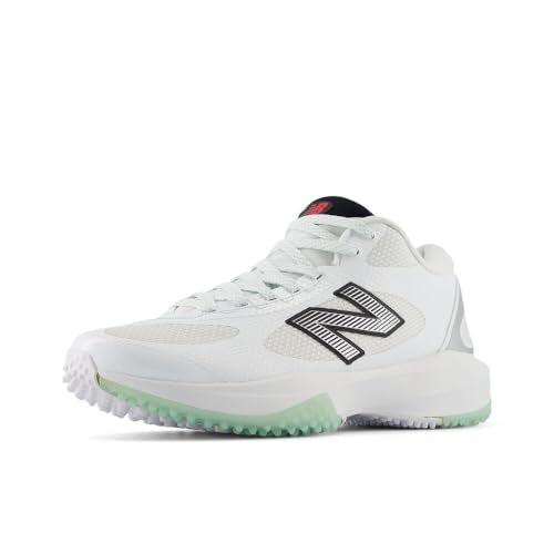 New Balance Men's Freezelx V5 Turf Shoes - White Black Silver Metallic 9