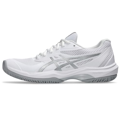 ASICS Women's Game FlyteFoam Tennis Shoes White/Pure Silver Size 8
