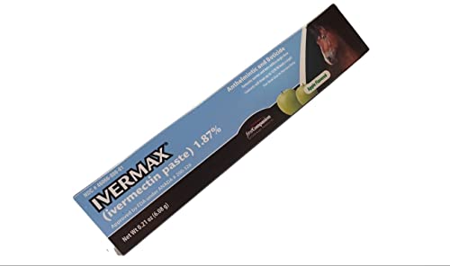 Horse Dewormer Paste 1.87% Ivermectin for Internal Parasite Control - 4 Pack