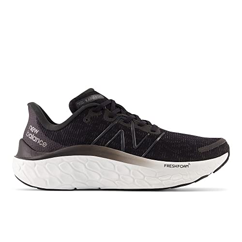 Men's Fresh Foam X Kaiha Road Running Shoes - Black + Phantom + Dark Silver Metallic, Size 10