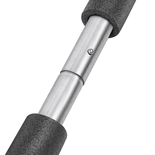 14FT Trampoline Enclosure Poles Replacement Set with Clamp & Hardware - Fits 6 Straight Poles - No Tool Needed