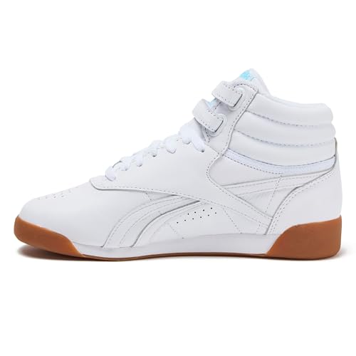 Women's Freestyle Hi High Top Sneakers - White Blue Gum, Reebok