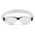 Aqua Sphere Kayenne Adult Swim Goggles Transparent & Black - 180-Degree Wide Vision