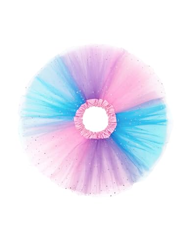 Girls Sparkle Tutu Dress for Toddlers 2-8 Years Pink Purple Blue Variation