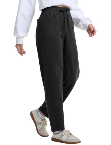 Baleaf Women's Fleece-Lined Thermal Winter Pants - Medium Black