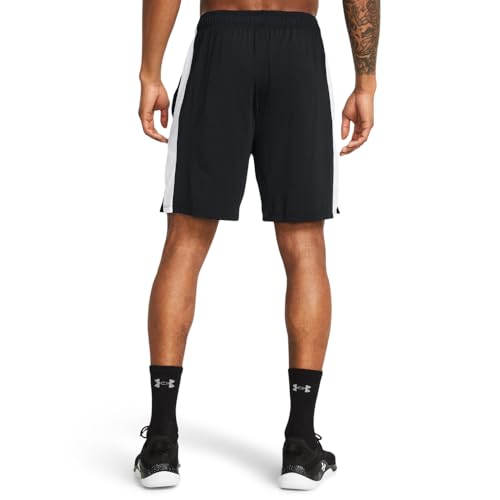 Under Armour Men's Train Stretch 2.0 Shorts XL Black White Performance Activewear