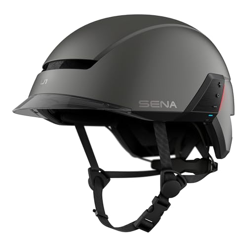 Sena U1 E-Bike Smart Helmet with Mesh 3.0 Intercom - Matte Gray, Medium