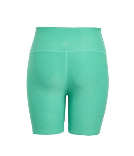 Beyond Yoga Women's Spacedye Keep Pace 7" Shorts - Bright Emerald Heather