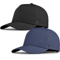 Performance Waterproof Baseball Cap for Men Women Black+Navy, S-7/7.5