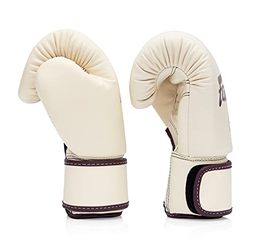 Fairtex BGV16 16 oz Leather Muay Thai MMA Boxing Gloves - Khaki