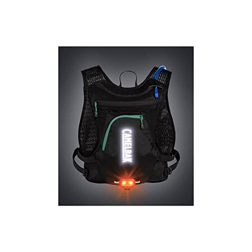 Women’s Chase Bike Hydration Vest - Black Mint, 50oz Reservoir, Lightweight