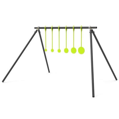 KNINE OUTDOORS 1/4" AR500 Steel Spinning Shooting Target with Stand for .22 LR