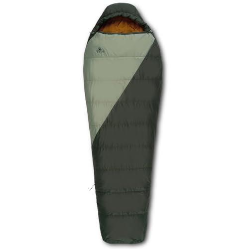 Kelty Cosmic Synthetic Fill 40°F Backpacking Sleeping Bag - Olive Green / Grey / Long (2025)