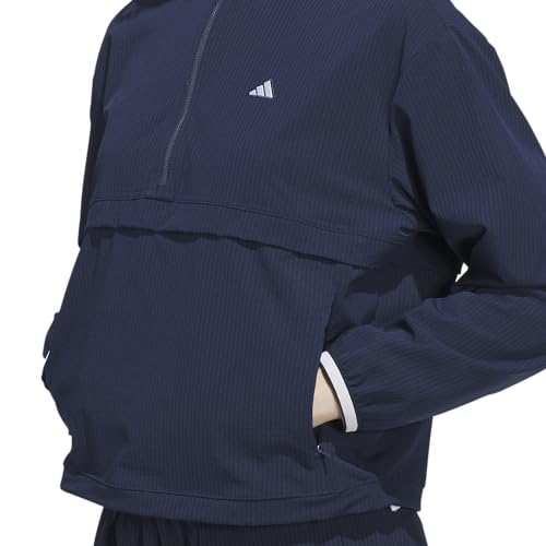 adidas Women's Large Collegiate Navy Go-To Quarter-Zip Jacket - Activewear