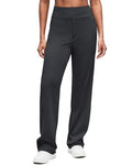 Women's Yoga Pants with Hidden Zipper Pockets - Black, Large, 5'4.5"-5'7"