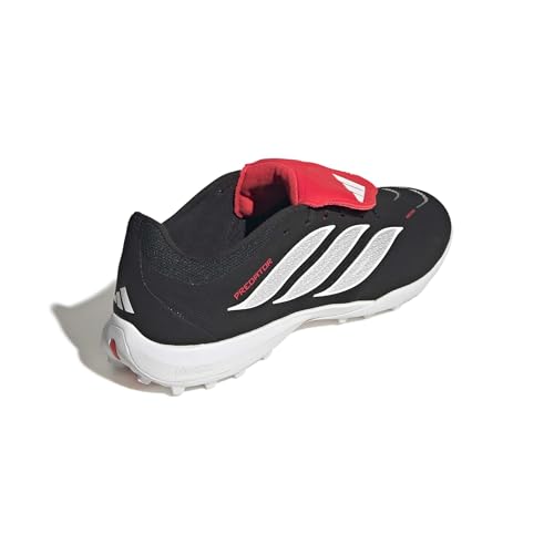 adidas League Fold-Over Turf Soccer Cleats for Women Men - Red White Black, Size 8/7