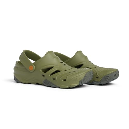 SITKA Ranger Camp Water Shoes for Men - Lightweight Foam Water Sports Footwear, Pine Green 10