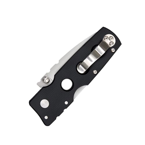 Cold Steel Hold Out 3" S35VN Serrated Folding Knife with G-10 Handle and Tri-Ad Lock