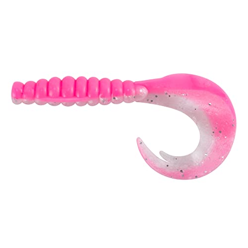Pink 3-Inch Soft Plastic Fishing Worms - 10 Pack for Bass & Panfish