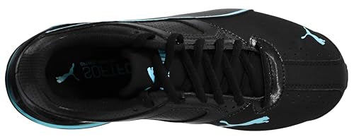 PUMA Women's Tazon 6 Sneakers - Size 8.5, Black & Aqua Lifestyle Shoes