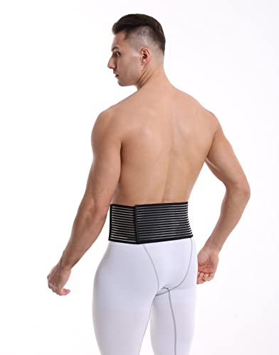 Umbilical Hernia Belt for Men & Women, L/XL (39-52 Inch), Double Thickness Support