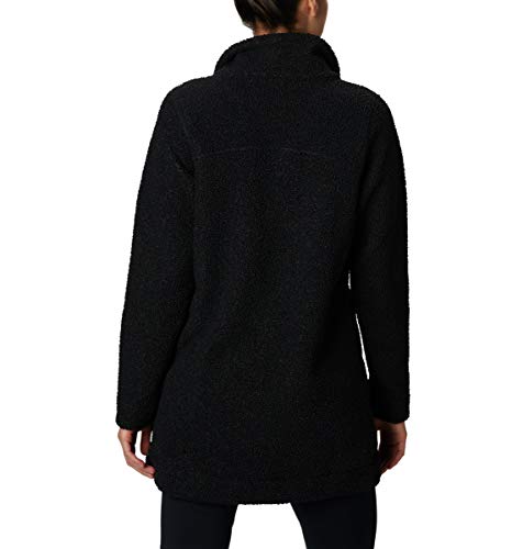 Columbia X-Small Black Panorama Sherpa Long Jacket - Cozy Winter Coat