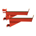 Safety Catch Spotter Arms for Rack System - Red, Pair, Adjustable Support