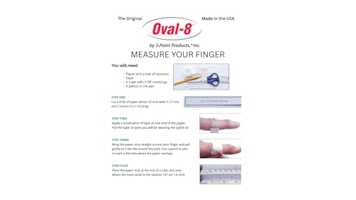 Oval-8 Finger Splint, Size 12, Beige – 3-Point Products (Variation: Beige / 12)