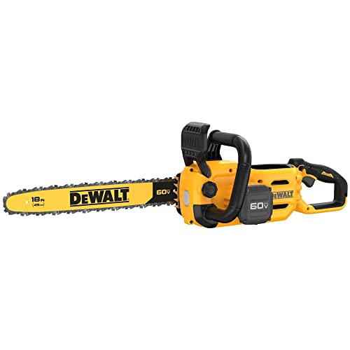 Cordless 60V 18-Inch Chainsaw Tool Only - Heavy Duty Power Cutter