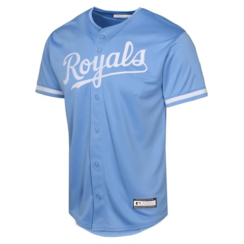 Youth MLB Kansas City Royals Bobby Witt Jr. Light Blue Alternate Jersey 8-20