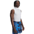 Under Armour HeatGear Armour Compression Mock Sleeveless Small White & Black