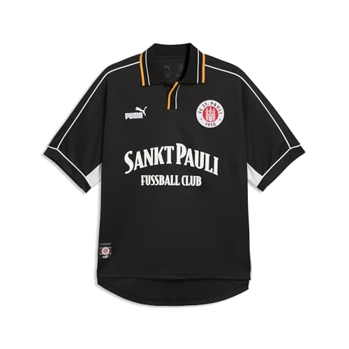 Puma Men's FC St. Pauli Retro Jersey XX-Large Black & White